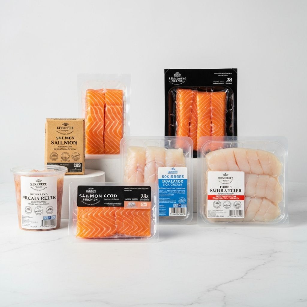 Hal és tengeri termékek csomagolása